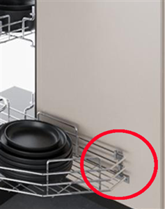 Gancio Per Aprire Il Cesto Mezzaluna Inferiore Assieme All'antina Art. 905/S5 